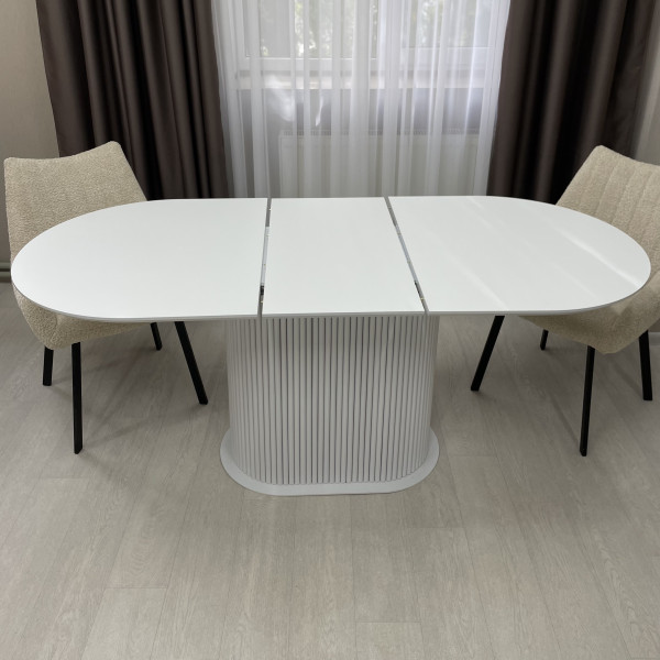 Oval folding dining table B-WOOD made of HPL